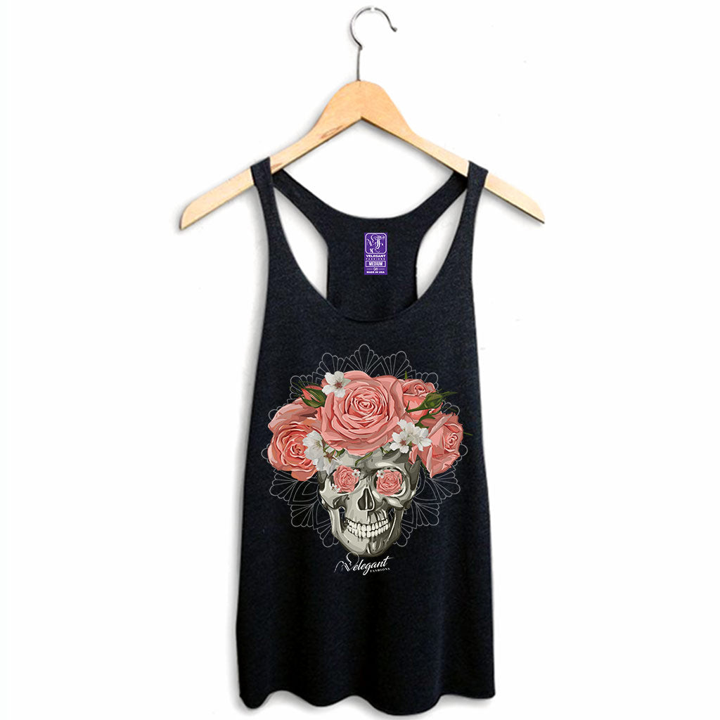 Skull Roses Racerback