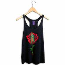 Load image into Gallery viewer, Virgin Mary Rose Bud Racerback
